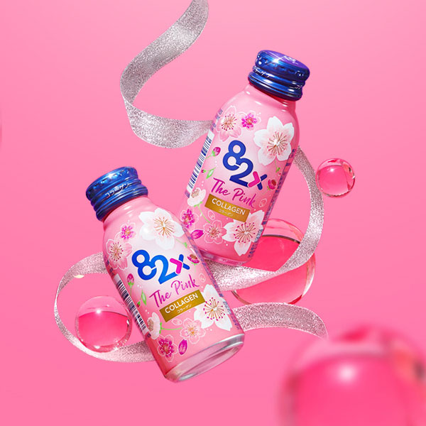 Nước uống Collagen 82X The Pink chứa collagen peptide tươi dễ hấp thụ