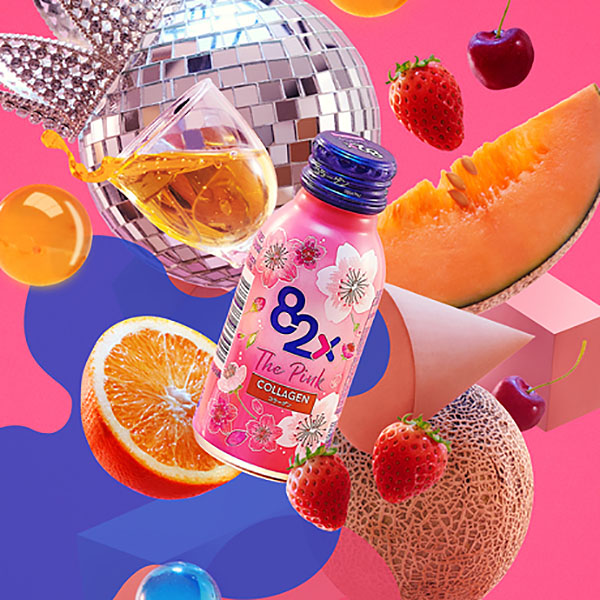 Nước uống Collagen 82X The Pink có hương vị thơm ngon từ trái cây tự nhiên