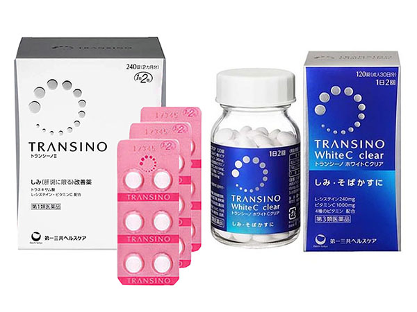 Hai sản phẩm đình đám Transino giúp trắng da và trị nám hiệu quả