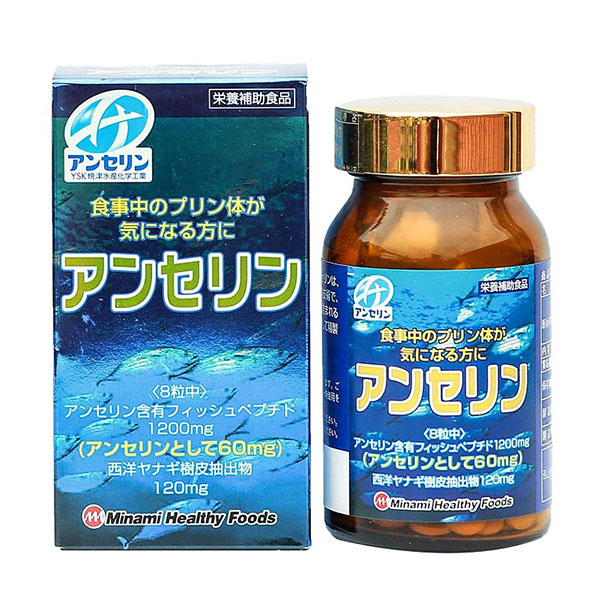 Viên Hỗ Trợ Trị Gout Anserine Minami Healthy Foods 240 Viên