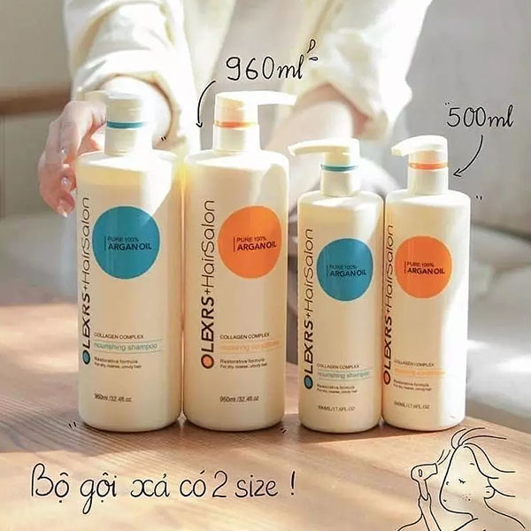 Bộ gội xả Olexrs giàu dưỡng chất tốt cho mái tóc