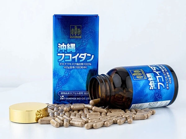 Viên uống Okinawa Fucoidan hộp xanh quen thuộc trên thị trường